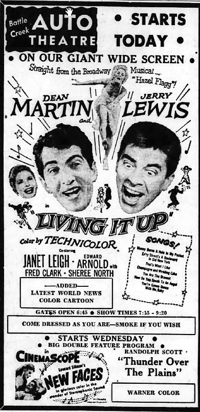 Auto Theatre - 1954 Ad